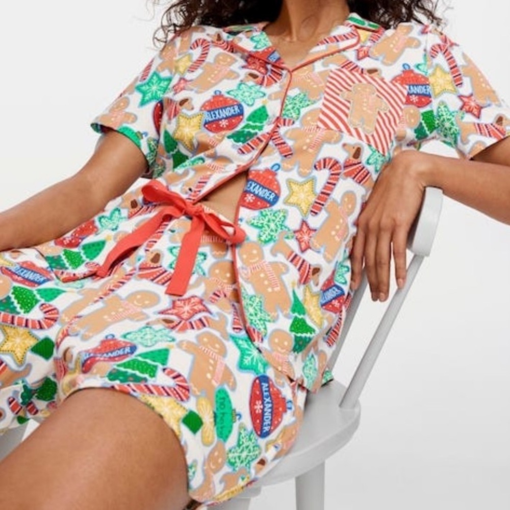 Peter Alexander Xs Gingerbread Shortie Pj Set Cotton Super Soft Christmas Xmas